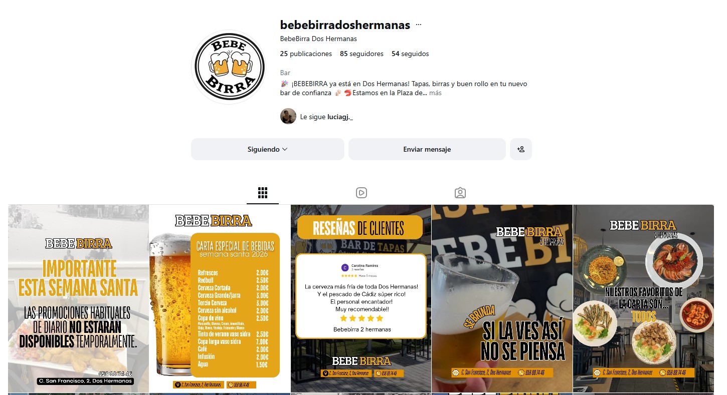 Redes Sociales para la Empresa Bebebirra Franquicia de Bares Redes Sociales para la Empresa Bebebirra Franquicia de Bares