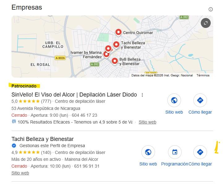 posicionamiento seo local de tachi