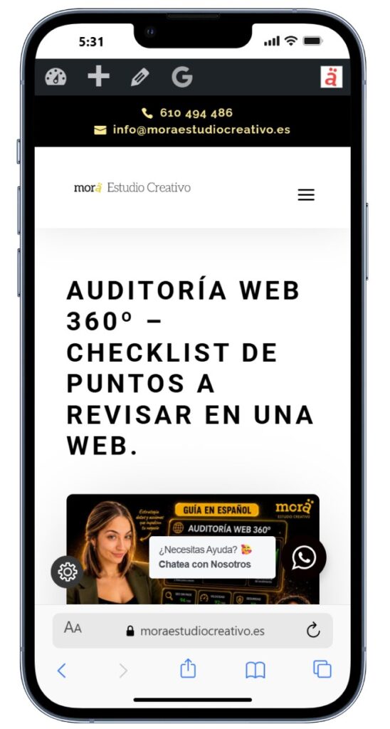 prueba web responsive